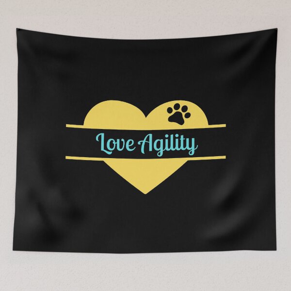 Item preview, Love agility in blue and yellow designed and sold by PausePapote.