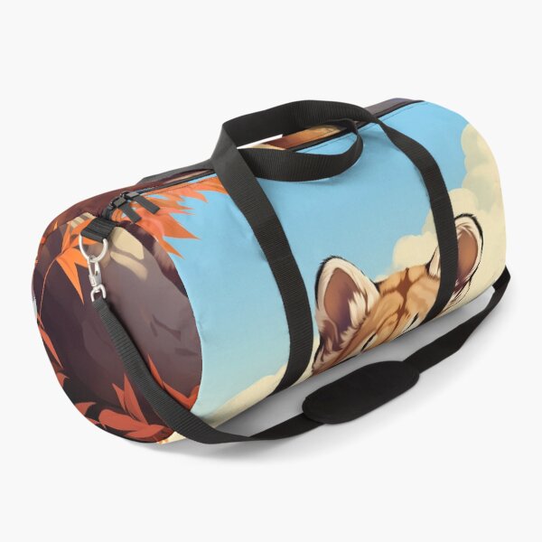 Item preview, Cougar or mountain lion cub wild predator cat in mountain range nature artwork designed and sold by NBSStore.
