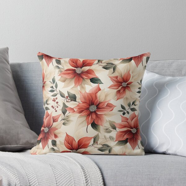 Item preview, Vintage Florals, Poinsettia designed and sold by PigmeArt.