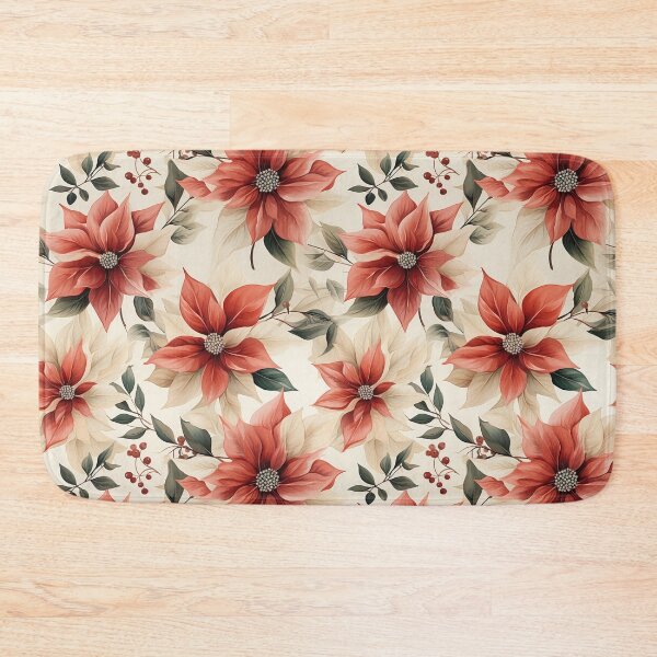 Item preview, Vintage Florals, Poinsettia designed and sold by PigmeArt.