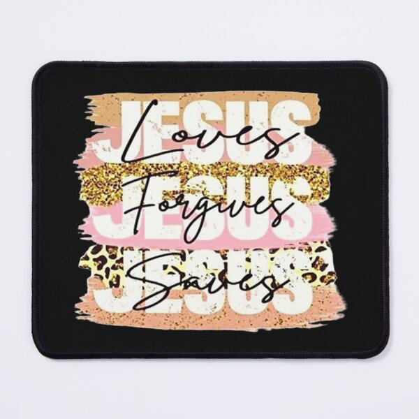 Item preview, Jesus Loves, Jesus Forgives, Jesus Saves designed and sold by Vicky021.