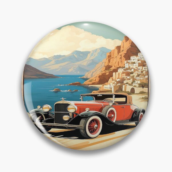 Item preview, Italian classic car 20's ,retro vintage poster designed and sold by erozzz.
