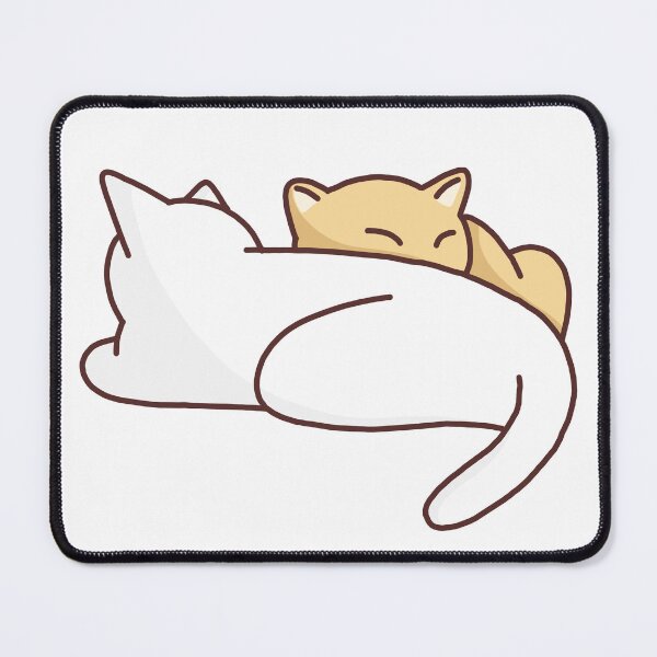 Item preview, Orange cat and white cat designed and sold by TiffyChaa.