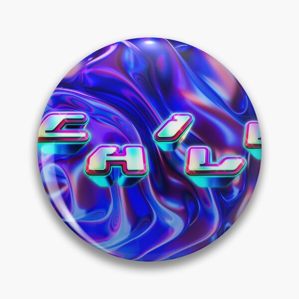 Item preview, Chill, letras retro en 3D con un fondo ondulado azul y morado designed and sold by JpJr.