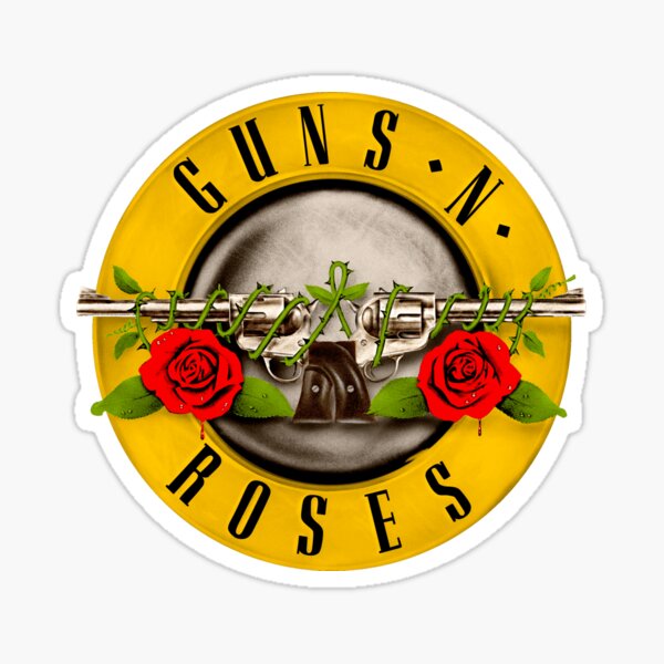 Vinilo Guns N Roses Negro Pequeño Sticker Pegatina Viniles - Promart