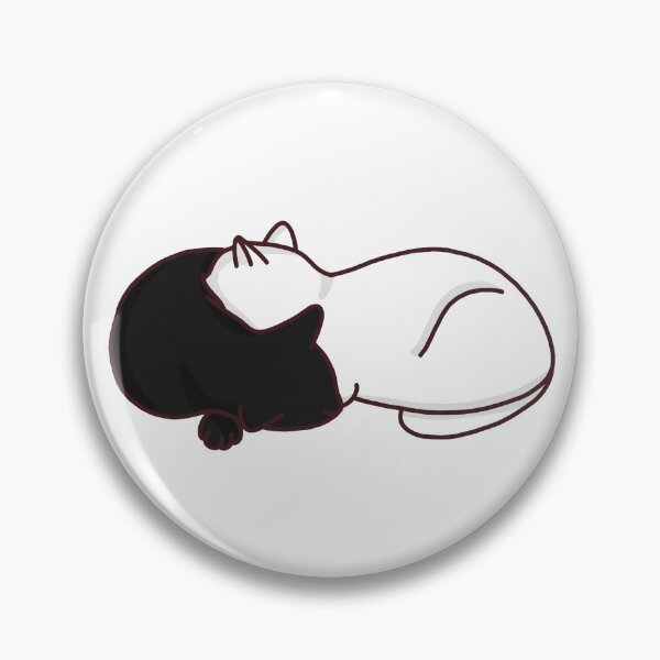 Item preview, White cat and black cat designed and sold by TiffyChaa.