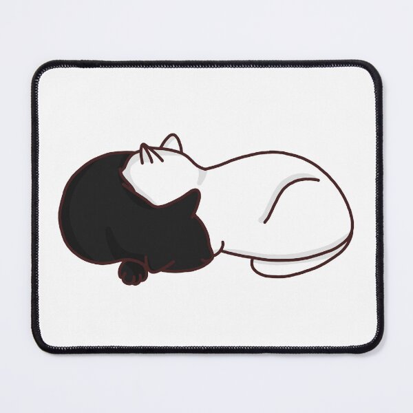 Item preview, White cat and black cat designed and sold by TiffyChaa.