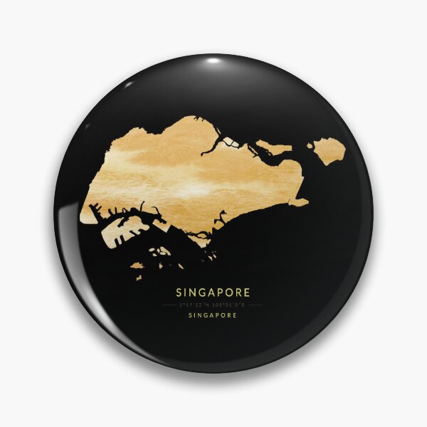 Item preview, Map of Singapore in gold color designed and sold by Jerhus.