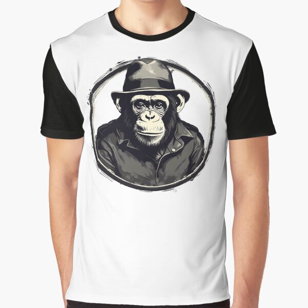 Item preview, vintage chimpanzee in a hat designed and sold by DarkHues.