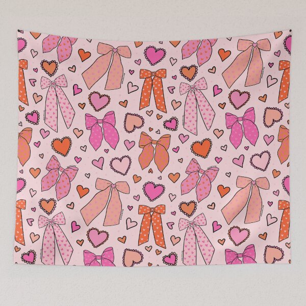 Item preview, Valentine Bow Print designed and sold by doodlebymeg.
