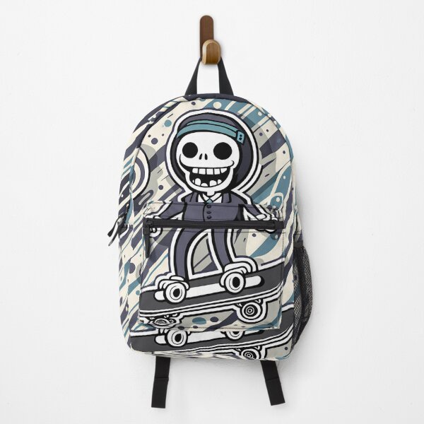 Item preview, skeleton on a skate board designed and sold by WATERDUST.