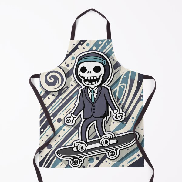 Item preview, skeleton on a skate board designed and sold by WATERDUST.