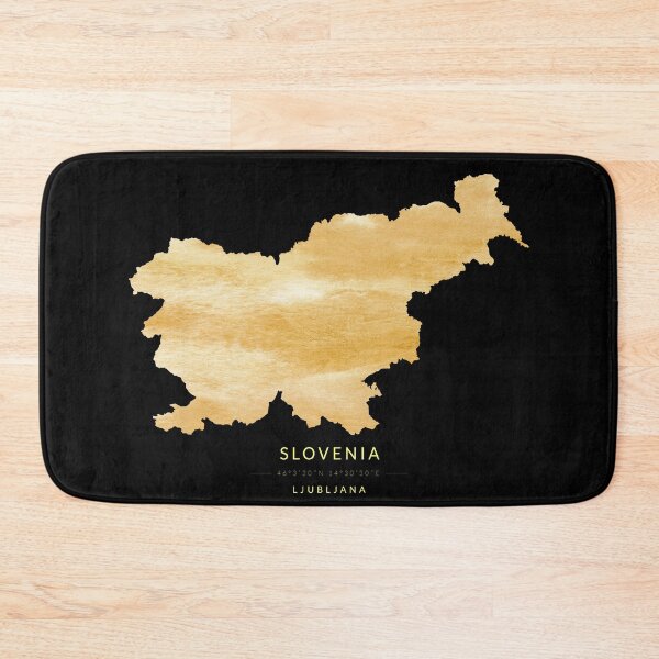 Item preview, Slovenia map in gold color designed and sold by Jerhus.