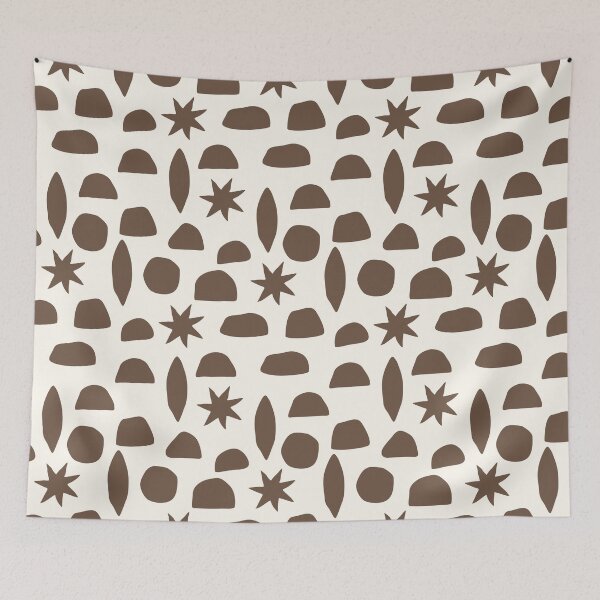 Item preview, EARTHY BOHO HENRI MATISSE BROWN ON CREAM designed and sold by blomastudios.