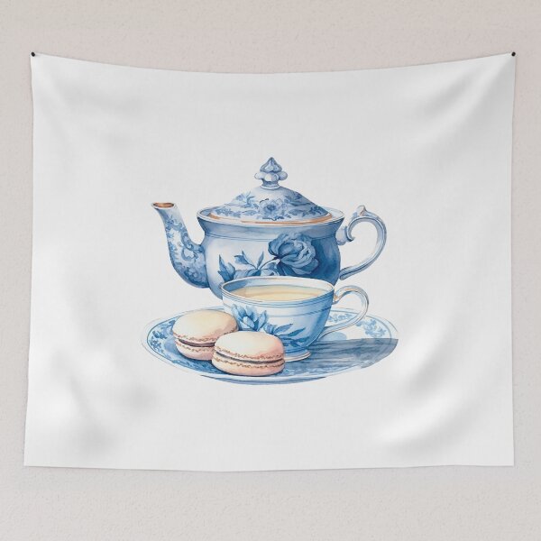 Item preview, Macaroons And Teapot designed and sold by MarElfArtelier.