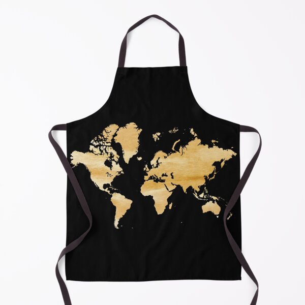 Item preview, World map in gold color designed and sold by Jerhus.