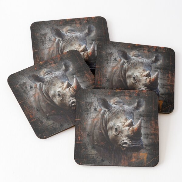 Item preview, AFRICAN RHINO designed and sold by johnnyssandart.