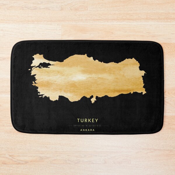 Item preview, Turkey map in gold color designed and sold by Jerhus.