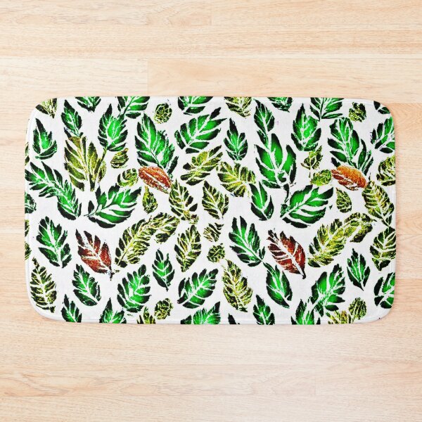 Item preview, Vivid Color Burst Leaves Pattern designed and sold by Health And Fitness Posts e-Store.