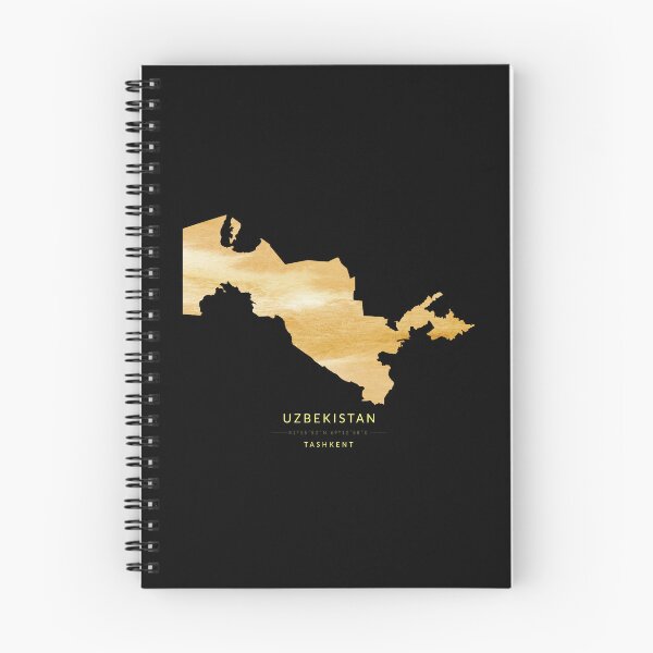 Item preview, Uzbekistan map in gold color designed and sold by Jerhus.