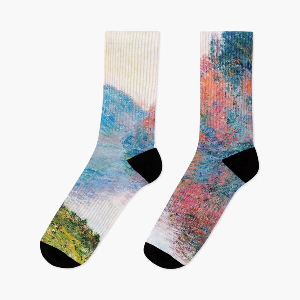Item preview, Claude Monet - Banks of the Seine at Jenfosse - Clear Weather designed and sold by 4syntart.