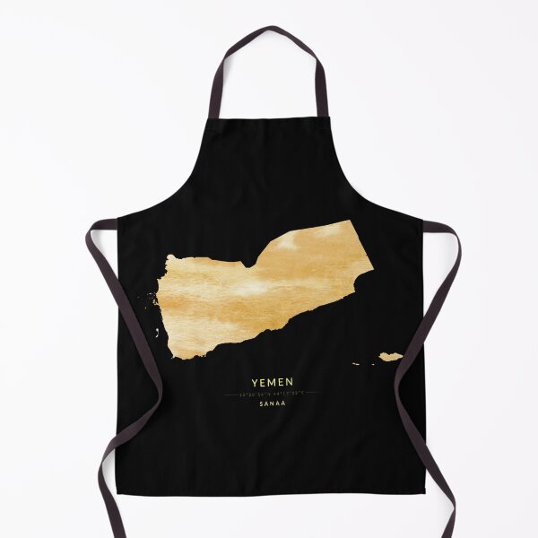 Item preview, Yemen map in gold color designed and sold by Jerhus.