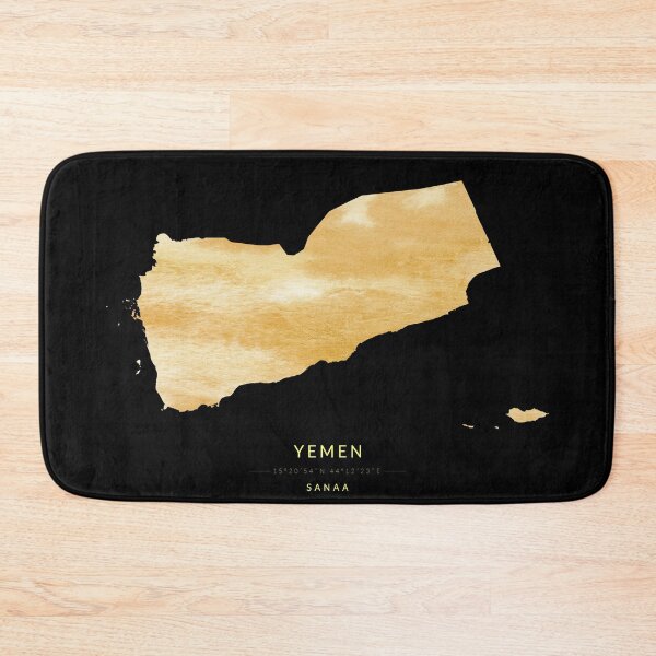 Item preview, Yemen map in gold color designed and sold by Jerhus.