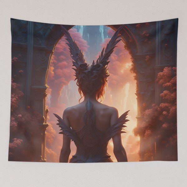 Item preview, A Fairy Approaching The Portal to Human Life designed and sold by MoriFantasy.