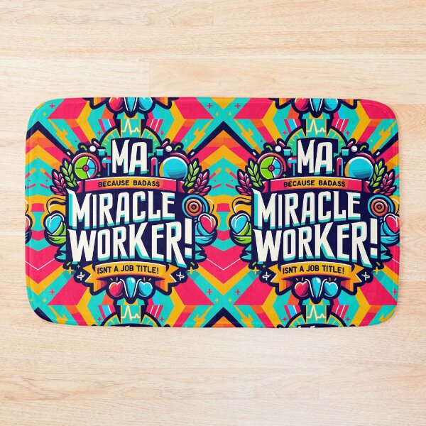 Item preview, MA Medical Assistant Because Badass Miracle Worker Isn't A Job Title!  designed and sold by TeesYouWant.