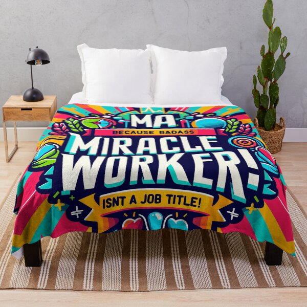 Item preview, MA Medical Assistant Because Badass Miracle Worker Isn't A Job Title!  designed and sold by TeesYouWant.