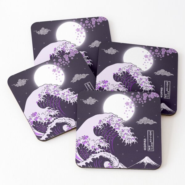 Item preview, Great Wave off Kanagawa - Purple Blossom designed and sold by Faissal Thomass.