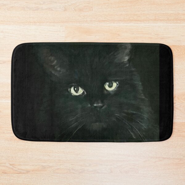Item preview, Black cat with green eyes designed and sold by NathBros.
