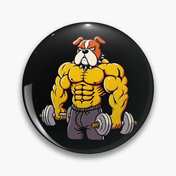 Item preview, bodybuilding t-shirts muscular dog designed and sold by PrintyArts.