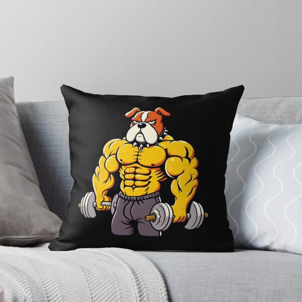 Item preview, bodybuilding t-shirts muscular dog designed and sold by PrintyArts.