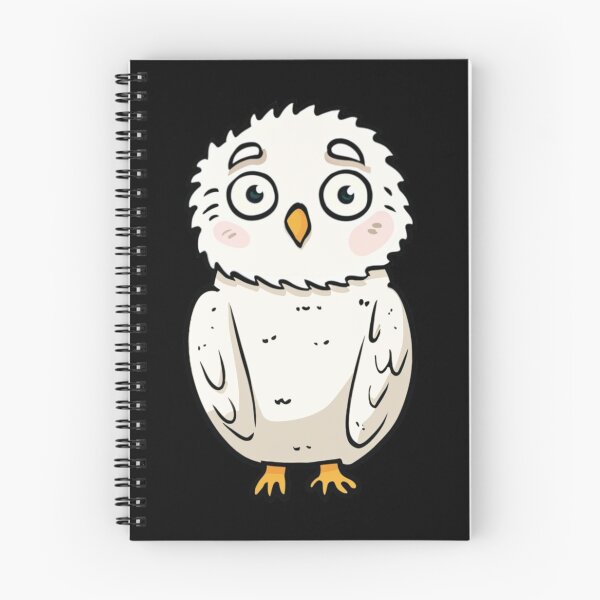 Item preview, Funny Cute White Snowy Owl Kawaii Tattoo Big Eyes Drawing Hug Me designed and sold by Cr320.
