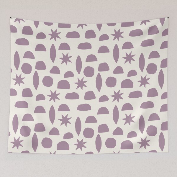 Item preview, BOHO HENRI MATISSE MAUVE ON CREAM designed and sold by blomastudios.