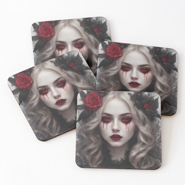 Item preview, Beautiful and creepy gothic woman designed and sold by Spooky Witch Dream.