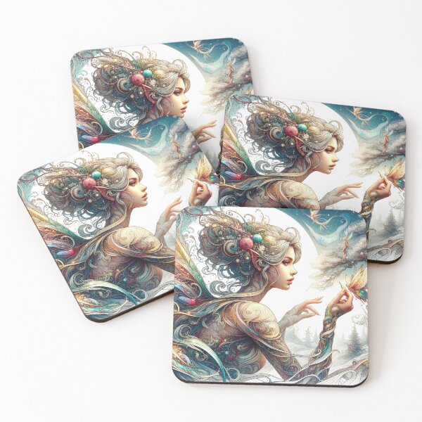 Item preview, Fairy girl multicolor art designed and sold by AnimarifStudio.