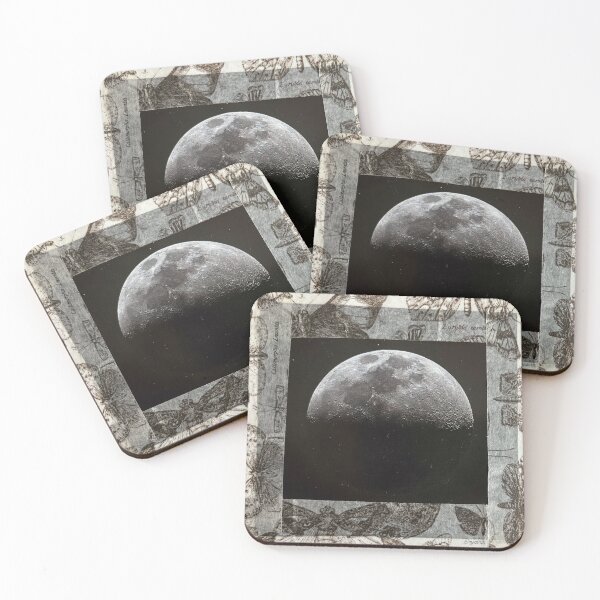 Item preview, Like moths to the moon collage designed and sold by Ponted.