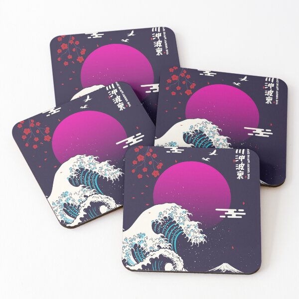 Item preview, Great Wave off Kanagawa - Pink Haze designed and sold by Faissal Thomass.
