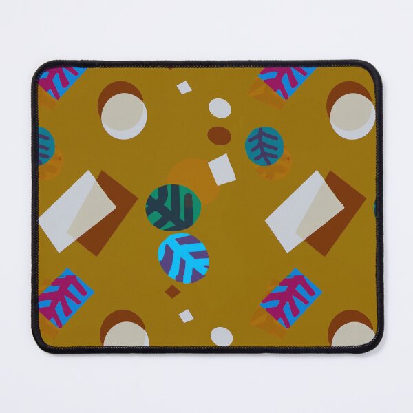 Item preview, Mustard geo leaves  designed and sold by Seeyouspoon.