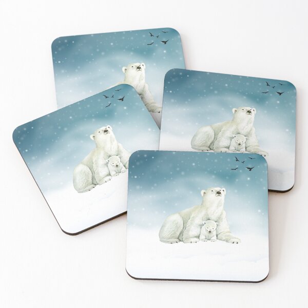 Item preview, Mama and Baby Polar Bears designed and sold by tomorrowsart.