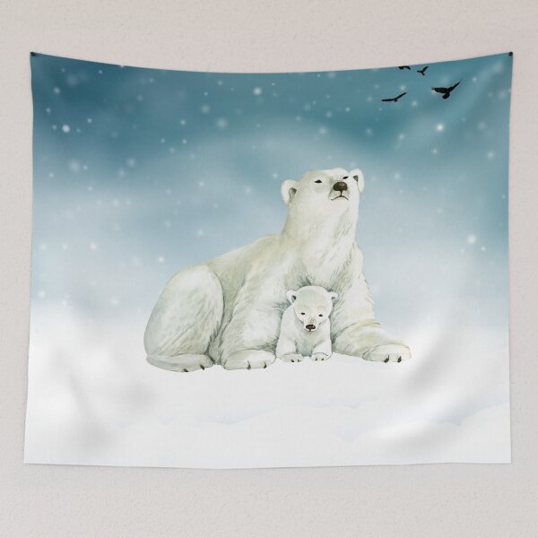 Item preview, Mama and Baby Polar Bears designed and sold by tomorrowsart.