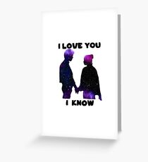 Ich liebe dich ich weiss Grußkarte
