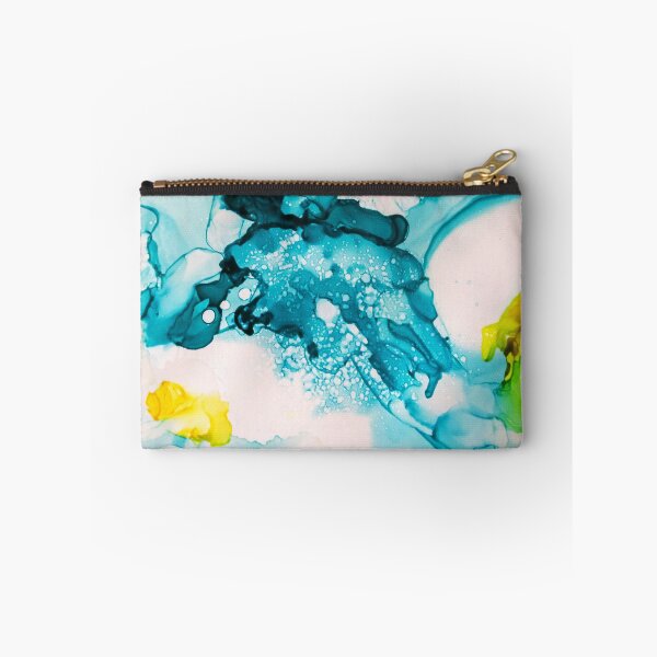 Item preview, Alcohol Ink Ocean Blue and Yellow designed and sold by heatherdoucette.