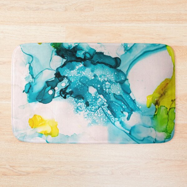 Item preview, Alcohol Ink Ocean Blue and Yellow designed and sold by heatherdoucette.