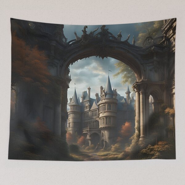 Item preview, A Secret Hidden Castle Passage By The River designed and sold by MoriFantasy.