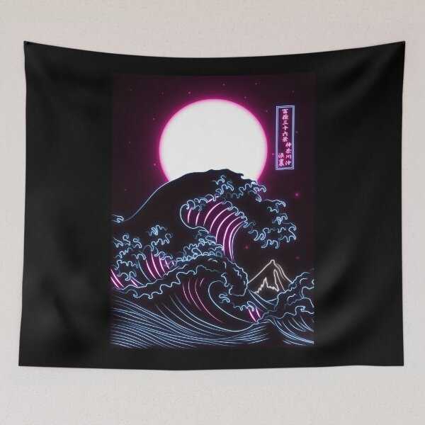 Item preview, Great Wave off Kanagawa - Neon designed and sold by Faissal Thomass.