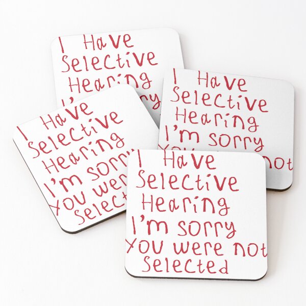 Item preview, I Have Selective Hearing  designed and sold by kinpirks.
