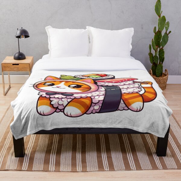 Item preview, Cat in sushi costume designed and sold by BigBlueArt.